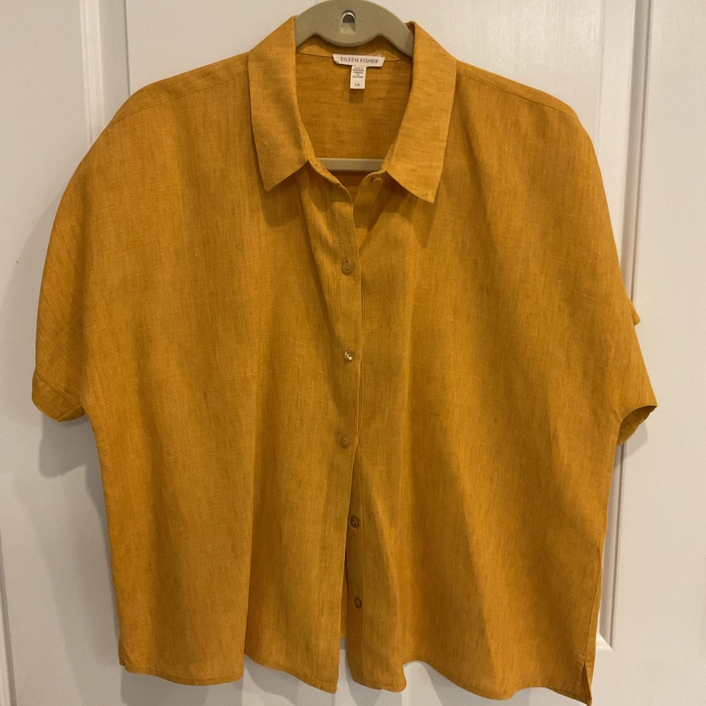 Eileen Fisher “Camp Shirt” Large
